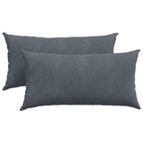 Cuscini da Divano 2 pcs Grigio scuro 80 x 40 cm
