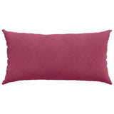 Cuscini da Divano 2 pcs Rosso Vino 80 x 40 cm Tessuto in Cords