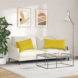 Cuscini da Divano 2 pcs Giallo 80 x 40 cm Tessuto in Cords