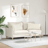 Cuscini da Divano 2 pcs Crema 80 x 40 cm Tessuto in Cords