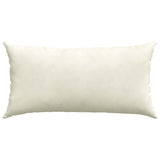 Cuscini da Divano 2 pcs Crema 80 x 40 cm Tessuto in Cords