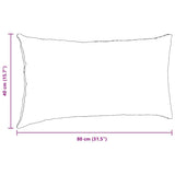 Cuscini da Divano 2 pcs Crema 80 x 40 cm Tessuto in Cords
