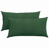 Cuscini da Divano 2 pcs Verde Scuro 80 x 40 cm Tessuto in Cords