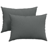 Cuscini da Divano 2 pcs Grigio scuro 70 x 50 cm Tessuto