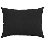 Cuscini da Divano 2 pcs Nero 70 x 50 cm Tessuto