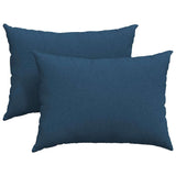 Cuscini da Divano 2 pcs Blu 70 x 50 cm Tessuto