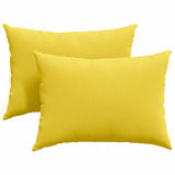 Cuscini da Divano 2 pcs Giallo Chiaro 70 x 50 cm Tessuto