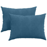 Cuscini da Divano 2 pcs Blu 70 x 50 cm Tessuto in Cords
