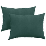 Cuscini da Divano 2 pcs Verde Scuro 70 x 50 cm Tessuto in Cords