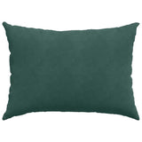 Cuscini da Divano 2 pcs Verde Scuro 70 x 50 cm Tessuto in Cords