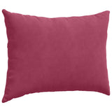 Cuscini da Divano 2 pcs Rosso Vino 70 x 50 cm Tessuto in Cords