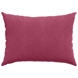 Cuscini da Divano 2 pcs Rosso Vino 70 x 50 cm Tessuto in Cords