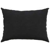 Cuscini da Divano 2 pcs Nero 70 x 50 cm Tessuto in Cords