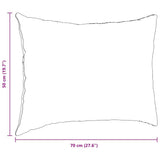 Cuscini da Divano 2 pcs Nero 70 x 50 cm Tessuto in Cords