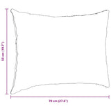 Cuscini da Divano 2 pcs Nero 70 x 50 cm Tessuto in Cords