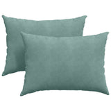 Cuscini da Divano 2 pcs Verde Mare 70 x 50 cm Tessuto in Cords