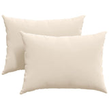 Cuscini da Divano 2 pcs Beige 70 x 50 cm Tessuto
