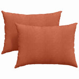 Cuscini da Divano 2 pcs Rosso Arancio 70 x 50 cm