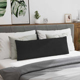 Cuscini da Divano 2 pcs Nero 120 x 40 cm Tessuto