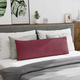 Cuscini da Divano 2 pcs Rosso Vino 120 x 40 cm Tessuto