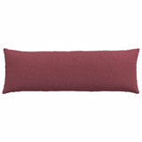 Cuscini da Divano 2 pcs Rosso Vino 120 x 40 cm Tessuto