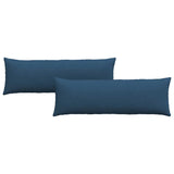 Cuscini da Divano 2 pcs Blu 120 x 40 cm Tessuto
