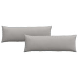 Cuscini da Divano 2 pcs Grigio 120 x 40 cm Tessuto