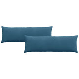 Cuscini da Divano 2 pcs Blu 120 x 40 cm Tessuto in Cords