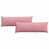 Cuscini da Divano 2 pcs Rosa 120 x 40 cm Tessuto in Cords
