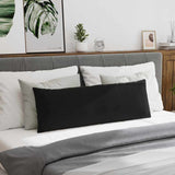 Cuscini da Divano 2 pcs Nero 120 x 40 cm Tessuto in Cords