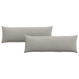 Cuscini da Divano 2 pcs Grigio chiaro 120 x 40 cm Tessuto