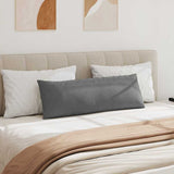 Cuscini da Divano 2 pcs Grigio scuro 120 x 40 cm Tessuto