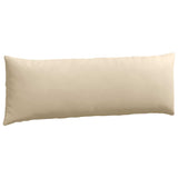 Cuscini da Divano 2 pcs Crema 120 x 40 cm Tessuto