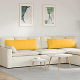 Cuscini da Divano 2 pcs Giallo Chiaro 120 x 40 cm