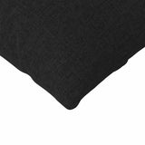 Cuscini da Divano 2 pcs Nero 145 x 40 cm Tessuto