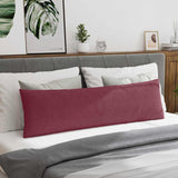 Cuscini da Divano 2 pcs Rosso Vino 145 x 40 cm Tessuto