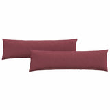 Cuscini da Divano 2 pcs Rosso Vino 145 x 40 cm Tessuto