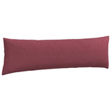 Cuscini da Divano 2 pcs Rosso Vino 145 x 40 cm Tessuto