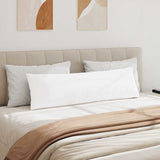 Cuscini da Divano 2 pcs Bianco 145 x 40 cm Tessuto