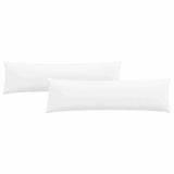 Cuscini da Divano 2 pcs Bianco 145 x 40 cm Tessuto