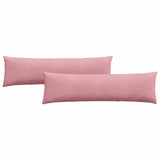 Cuscini da Divano 2 pcs Rosa 145 x 40 cm Tessuto in Cords