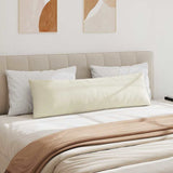 Cuscini da Divano 2 pcs Crema 145 x 40 cm Tessuto in Cords