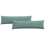 Cuscini da Divano 2 pcs Verde Mare 145 x 40 cm Tessuto in Cords