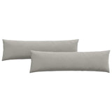 Cuscini da Divano 2 pcs Grigio chiaro 145 x 40 cm Tessuto
