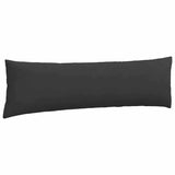 Cuscini da Divano 2 pcs Nero 145 x 40 cm Tessuto