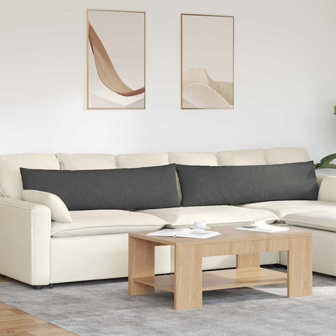 Cuscini da Divano 2 pcs Grigio scuro 145 x 40 cm