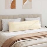 Cuscini da Divano 2 pcs Crema 145 x 40 cm Tessuto in Cords