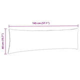 Cuscini da Divano 2 pcs Grigio Verde 145 x 40 cm