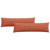 Cuscini da Divano 2 pcs Rosso Arancio 145 x 40 cm