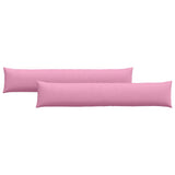 Cuscini da Divano 2 pcs Rosa 200 x 40 cm Tessuto